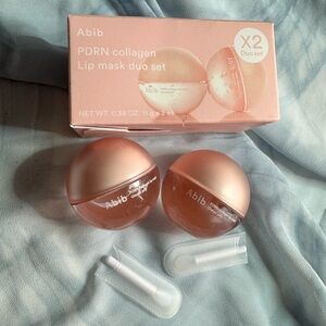 Abib PDRN Collagen Lip Mask Duo Set - Peach